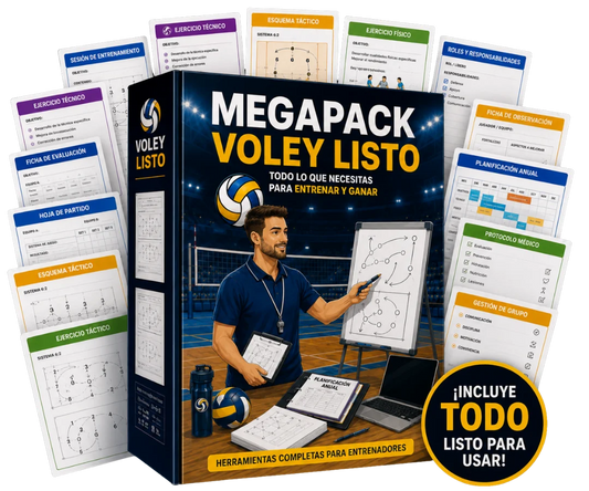 MEGAPACK VOLLEYBALL FERTIG + TAKTISCHES KIT PRO